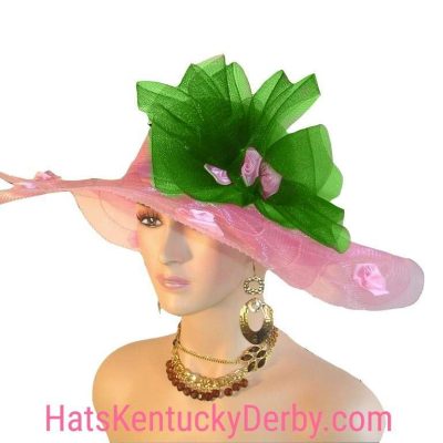 Pink Custom Kentucky Derby Hats For Women