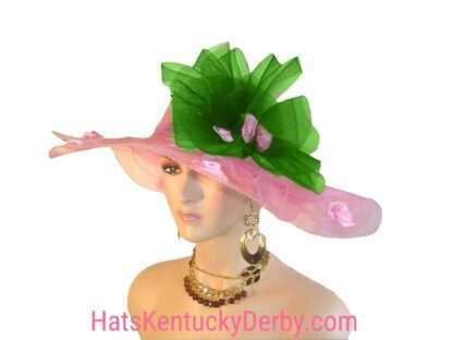 Pink Custom Kentucky Derby Hats For Women