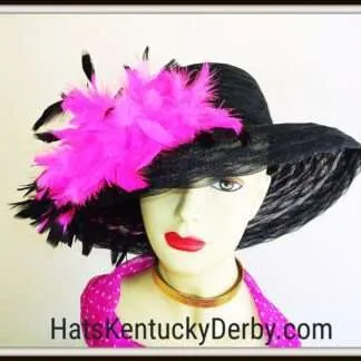 Kentucky Derby Hat With Feather Color Choices