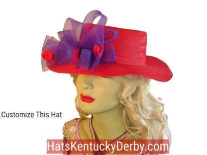 Red Hat Society Red Purple Brim