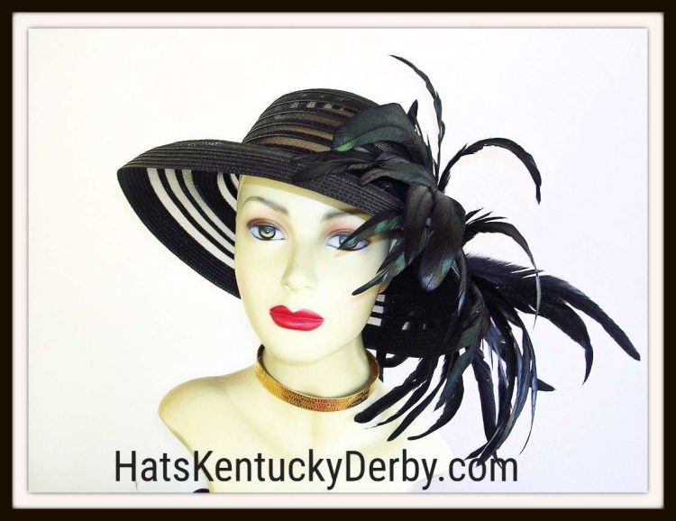 Kentucky Derby Hats For Women, Hats For Horse Races, Hats For Weddings, Haute Couture Designer Hats, Motf Premium Black Statement Dramatic Feathered Sheer Designer Hat, Royal Ascot, Melbourne Cup, Horse Racing Races, Wedding Church Formal Hat uy7