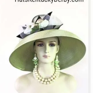 Motf Premium Olive Green Satin Women's Hat