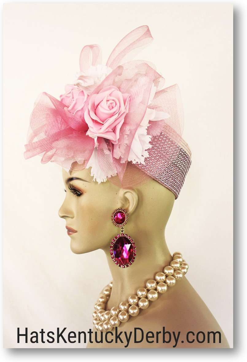 Pink Couture Hat - Del Mar Thoroughbred Racing