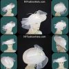 Women's White Satin Formal Dress Hat For A Bride Or Wedding By NYFashionHats.com